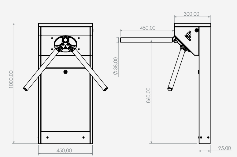 Tripod Turnstile - SCT120